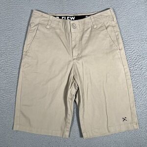Dixxon Shorts Mens 30 Brown D-Flexx Chino Casual Preppy Pockets Elastic Waist